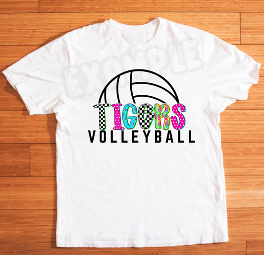 Fun Tigers Volleyball T-Shirt