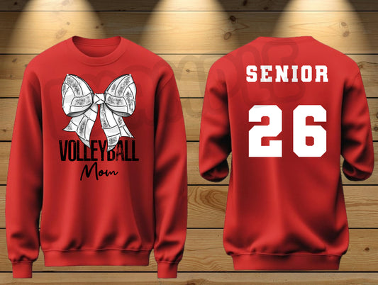 Volleyball Bow Sweatshirt/Hoodie
